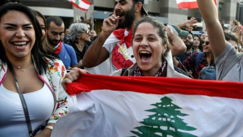 Les Libanais laissent éclater leur joie